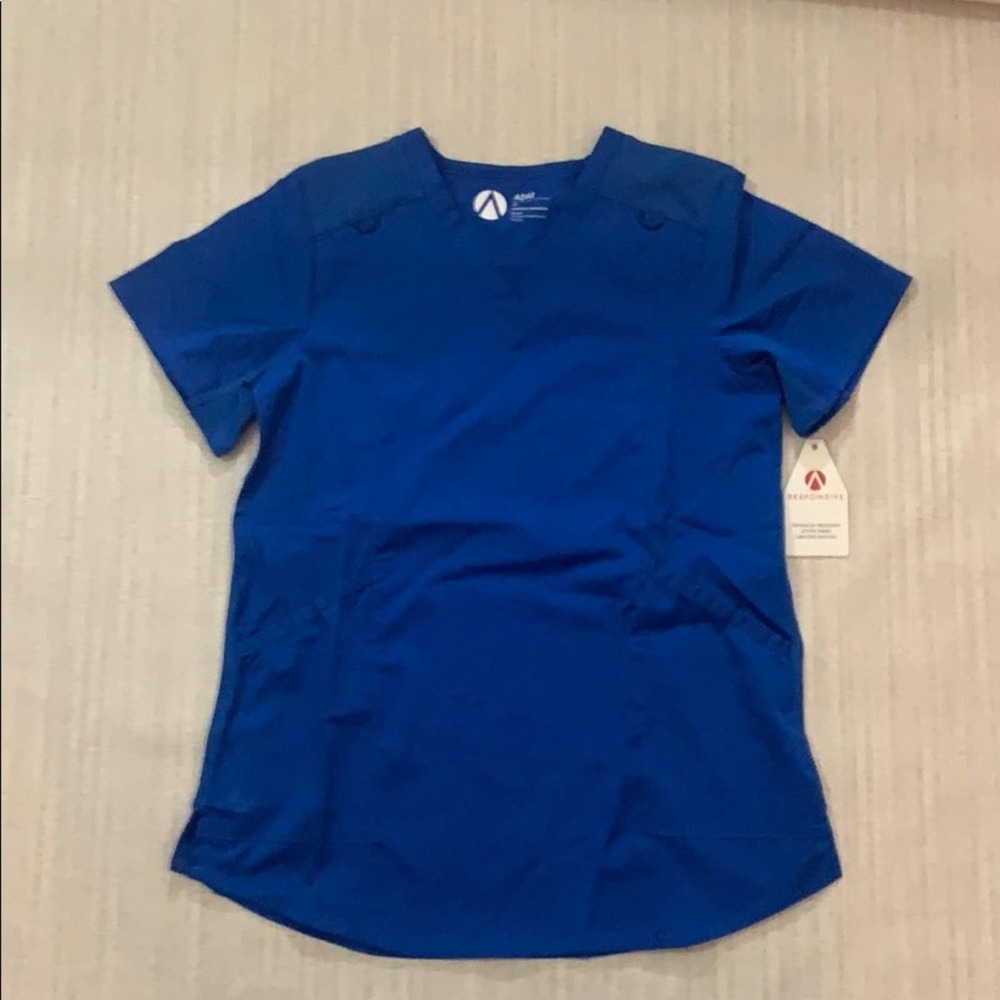 👩🏽‍⚕️XS Adar VNeck Scrub Top, Royal Blue👩🏽‍⚕️